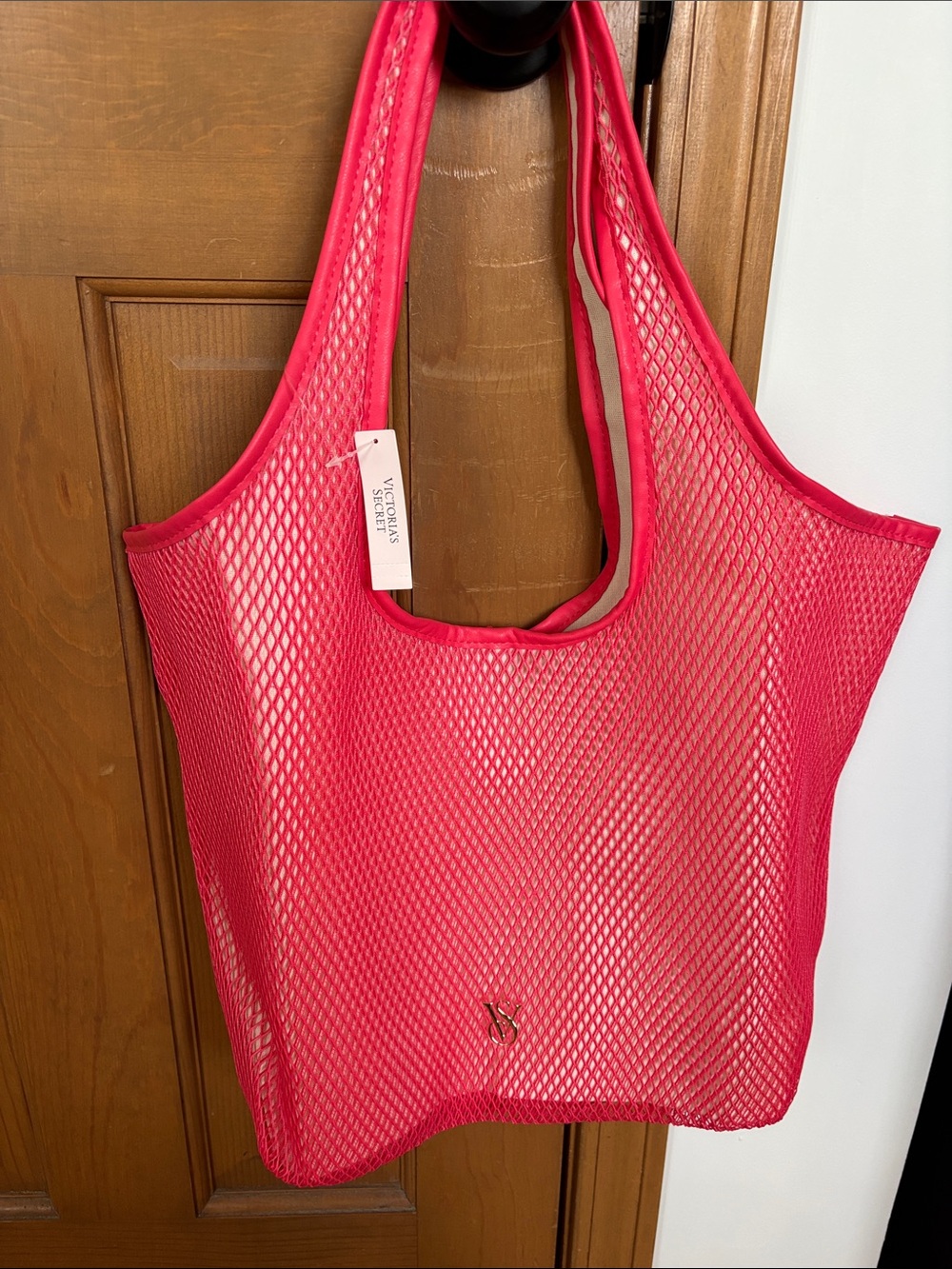 Victoria's Secret Hot Pink Mesh Tote